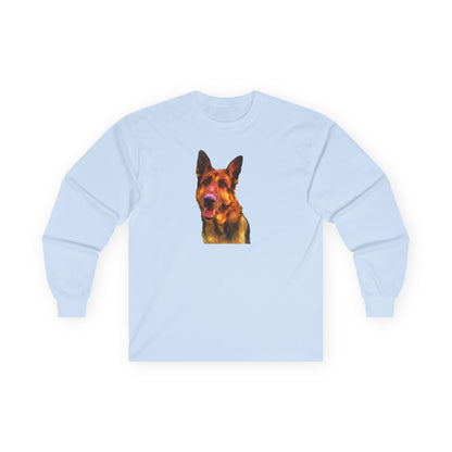 German Shepherd Bailey Unisex Cotton Long Sleeve Tee