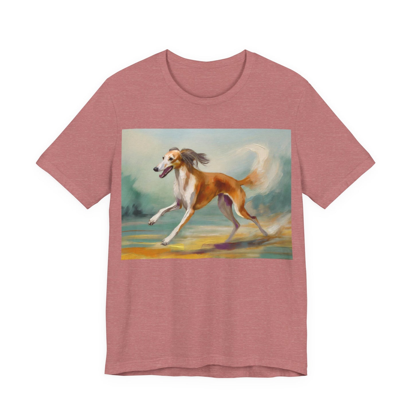 Saluki 'On the Run' Unisex Jersey Short Sleeve Tee