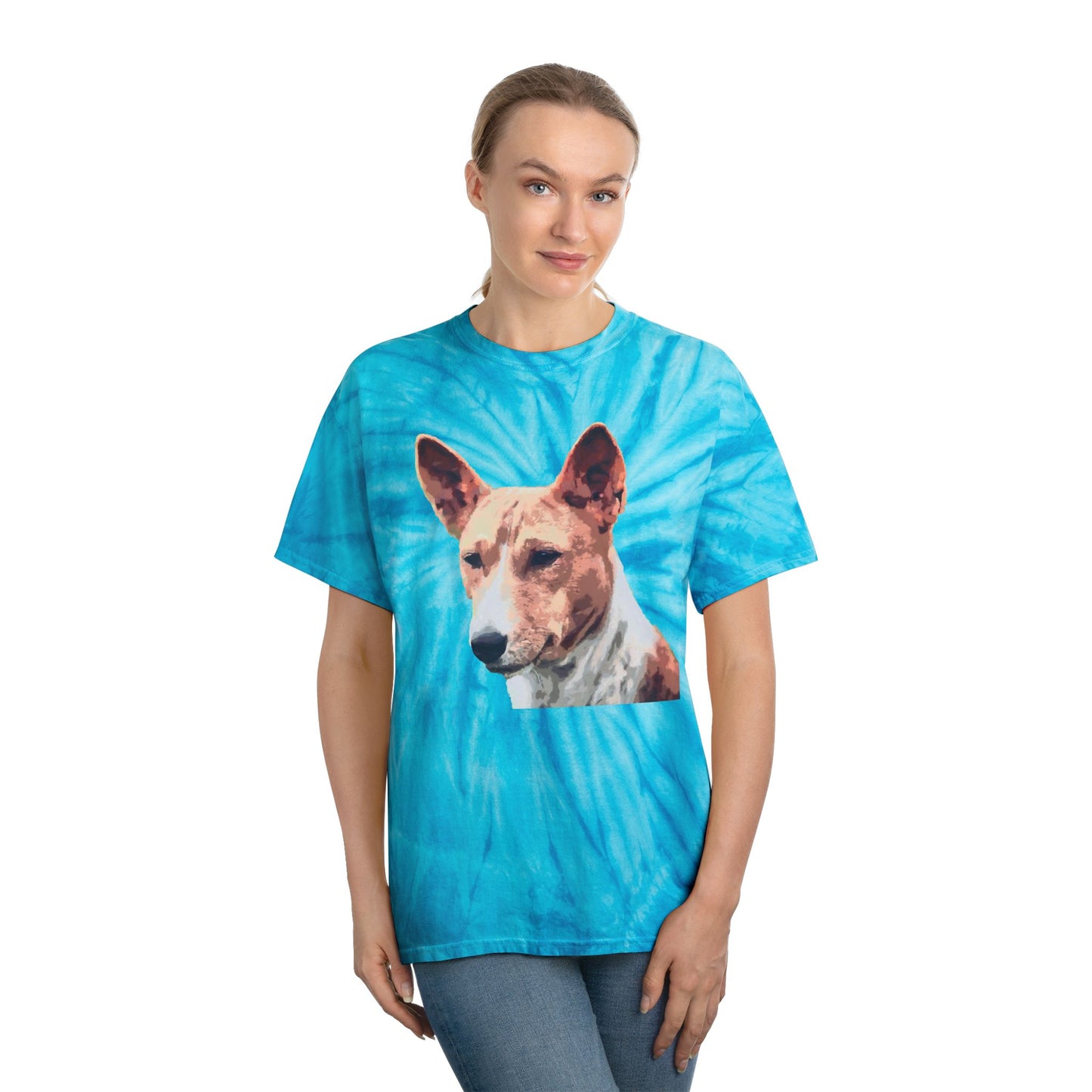 Basenji Unisex Cotton Tie-Dye Tee, Cyclone