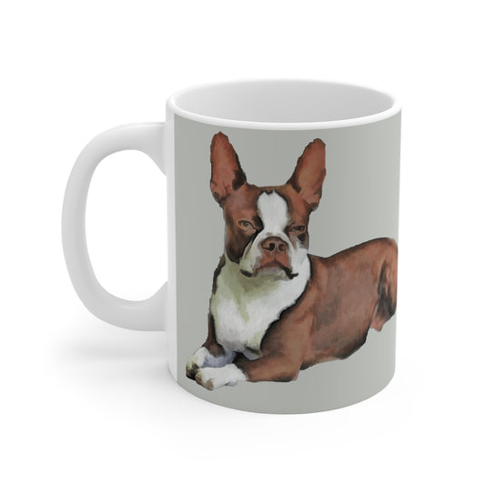 Boston Terrier 'Seely' Ceramic Mug 11oz