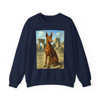 Egyptian Pharoh Hound - Unisex 50/50 Crewneck Sweatshirt