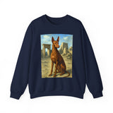 Egyptian Pharoh Hound - Unisex 50/50 Crewneck Sweatshirt