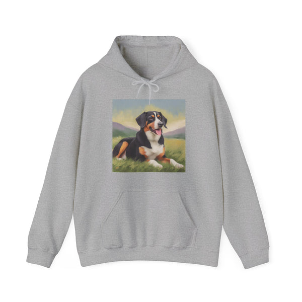 Entlebucher Mountain Dog 50/50 Hooded Sweatshirt