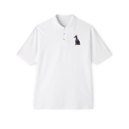 Doberman Pinscher Men's Piqué Polo Shirt