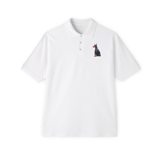 Doberman Pinscher Men's Piqué Polo Shirt