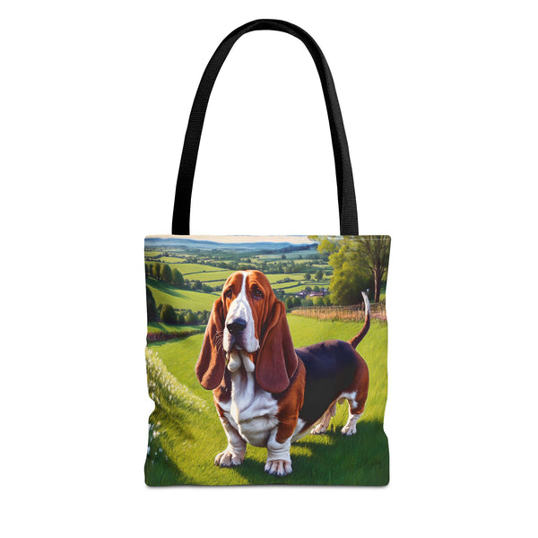 Basset Hound  --  Polyester Tote Bag (AOP)