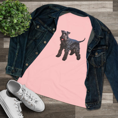 Kerry Blue Terrier Women's Relaxed Fit Cotton Tee