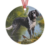 Large Munsterlander  Custom Max 2021- Christmas Tree Metal Ornaments