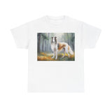 Borzoi 'Russian Wolfhound' Unisex Heavy Cotton Tee