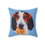 Treeing Walker Coonhound Spun Polyester Throw Pillow