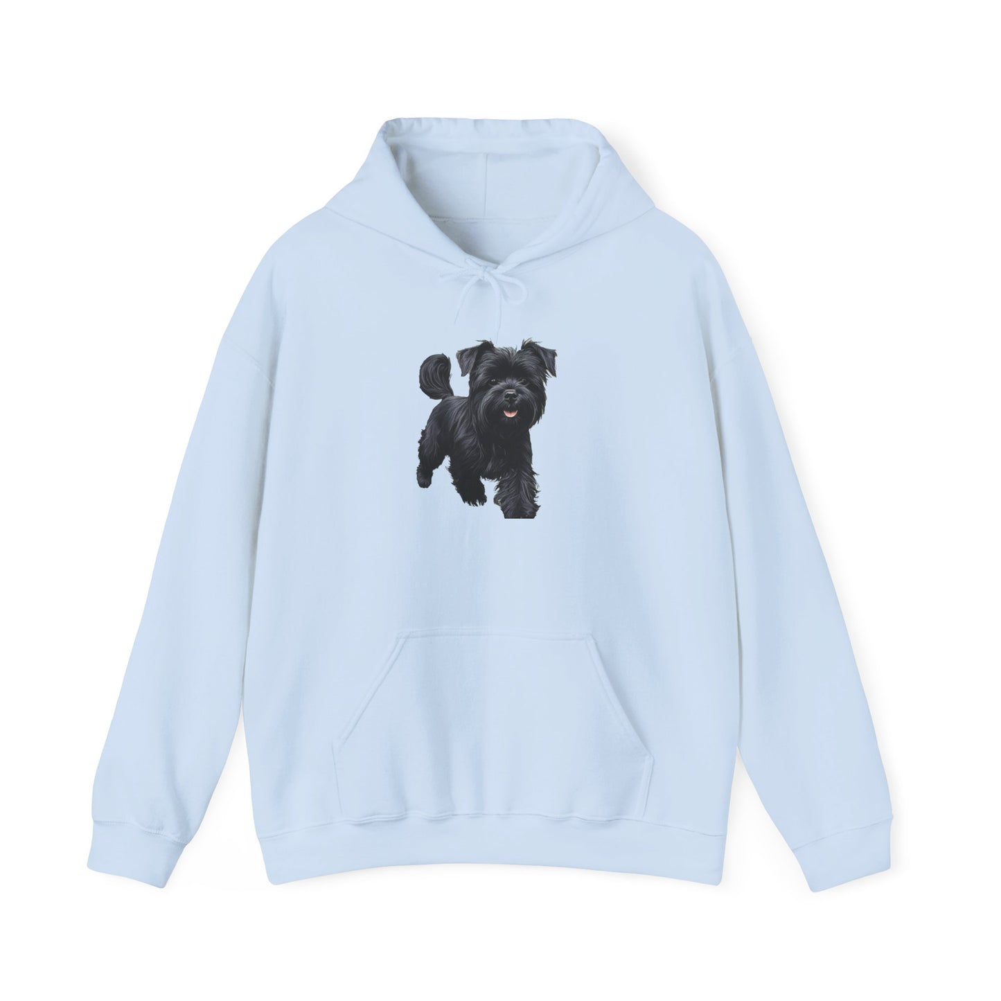 Affenspinscher Unisex 50/50 Hooded Sweatshirt: A Playful Embrace of Comfort