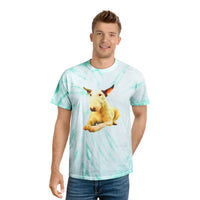 English Bull Terrier Unisex Tie-Dye Cotton Tee, Cyclone