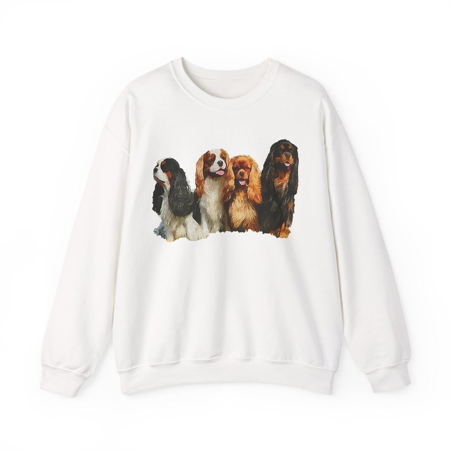Cozy King Charles Spaniels 'Cavalier Club' Unisex Crewneck Sweatshirt