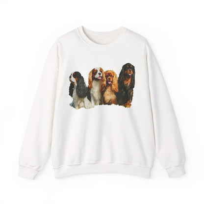Cozy King Charles Spaniels 'Cavalier Club' Unisex Crewneck Sweatshirt