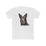 Australian Kelpie #2  --  Men's Fitted Cotton Crew Tee