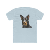 Australian Kelpie #2  --  Men's Fitted Cotton Crew Tee