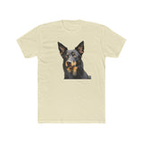 Australian Kelpie #2  --  Men's Fitted Cotton Crew Tee