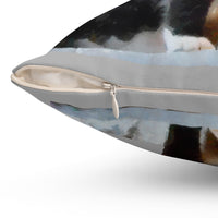 Cat from Hydra - Spun Polyester Throw Pillow