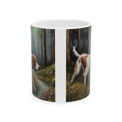 Irish Red & White Setter Ceramic Mug - Personalize Your Sip