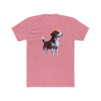 Drever Puppy - Men's Fitted Cotton Crew Tee