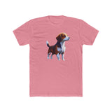 Drever Puppy - Men's Fitted Cotton Crew Tee