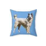 Pyrenean Shepherd   -  Spun Polyester Square Throw Pillow