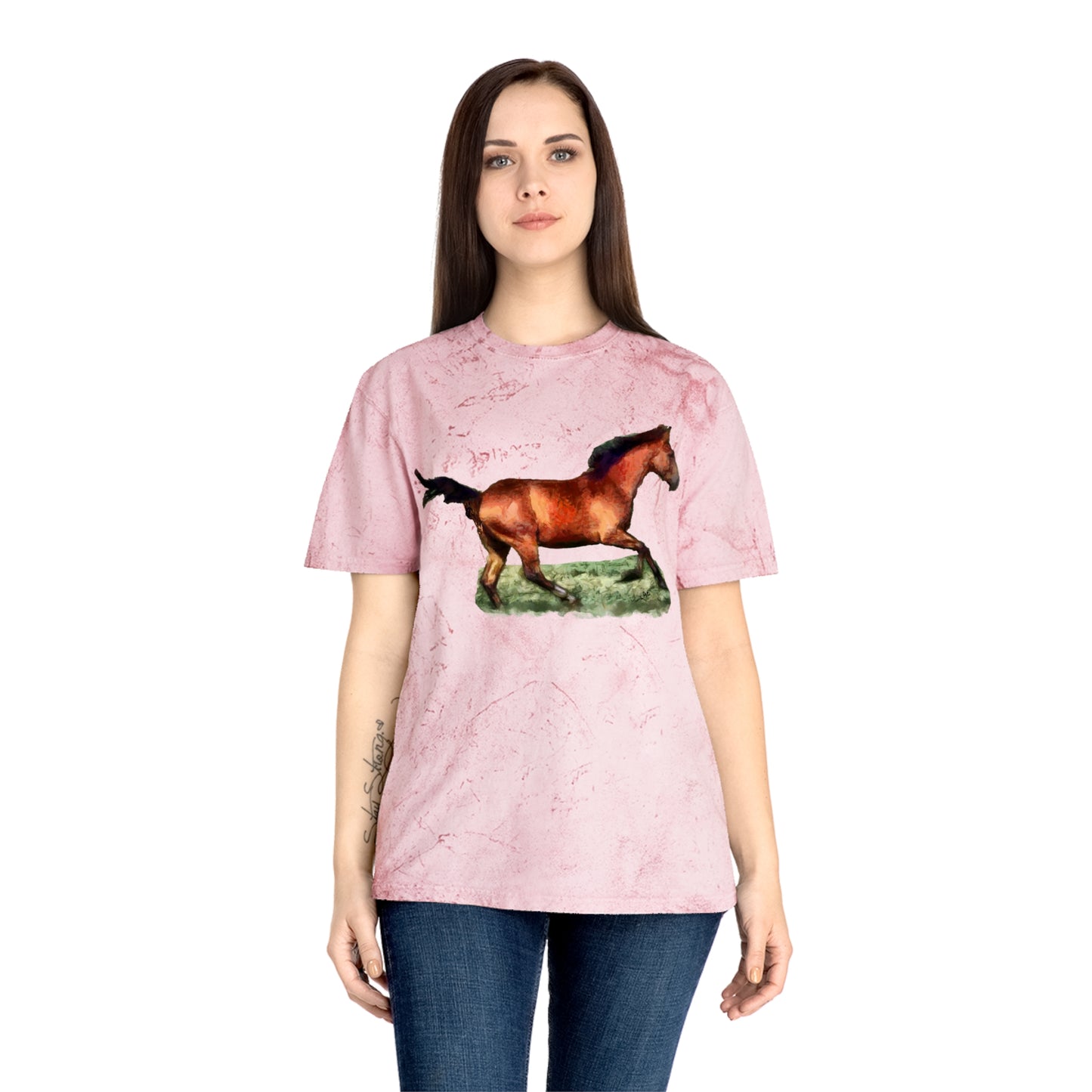 Horse 'Sam' Unisex Cotton Color Blast T-Shirt