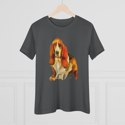 Basset Hound 'Lautrec' Women's Relaxed Fit Tee