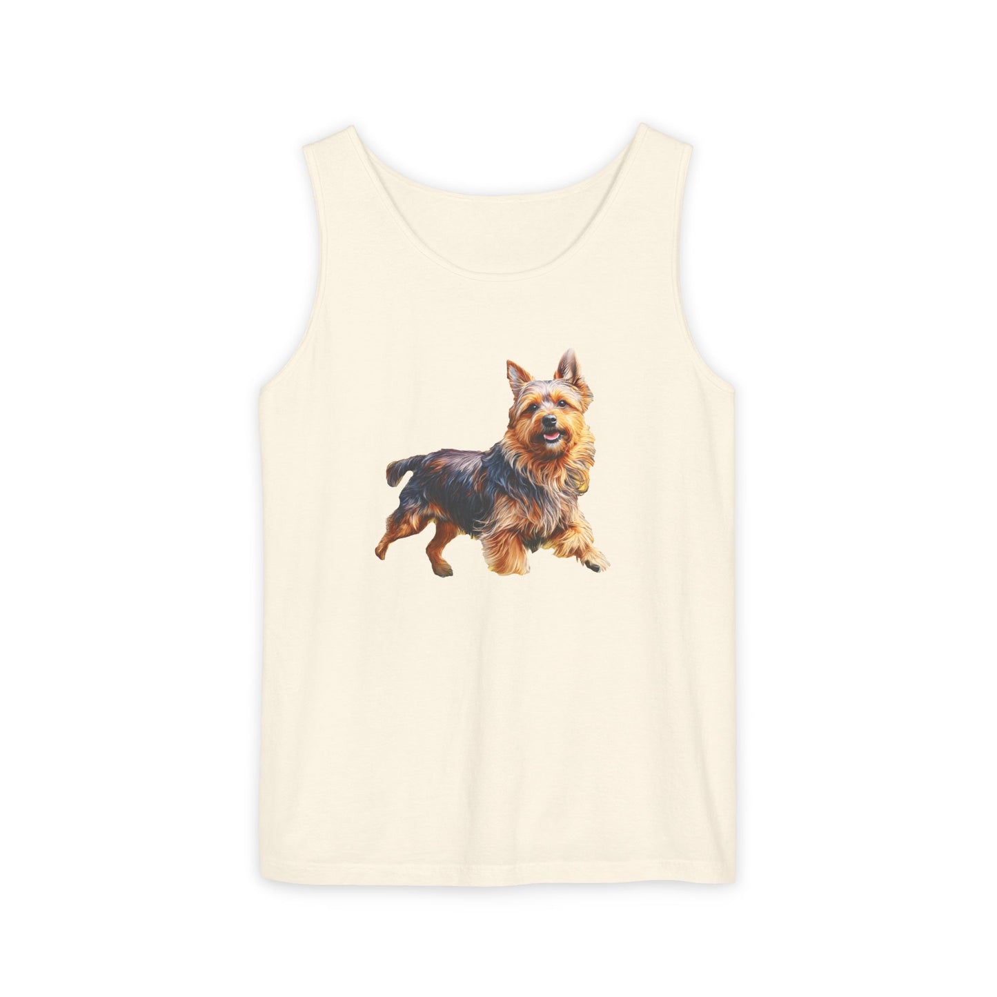 Australian Terrier Unisex Relaxed Fit Garment-Dyed Tank Top