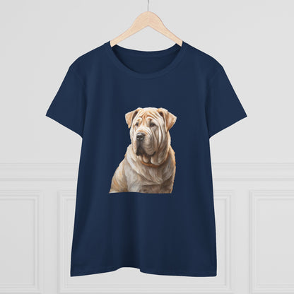 Chinese Shar-Pei Women's Midweight Cotton Tee