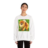 Pomeranian 'Pom Pom' Unisex Crewneck Sweatshirt