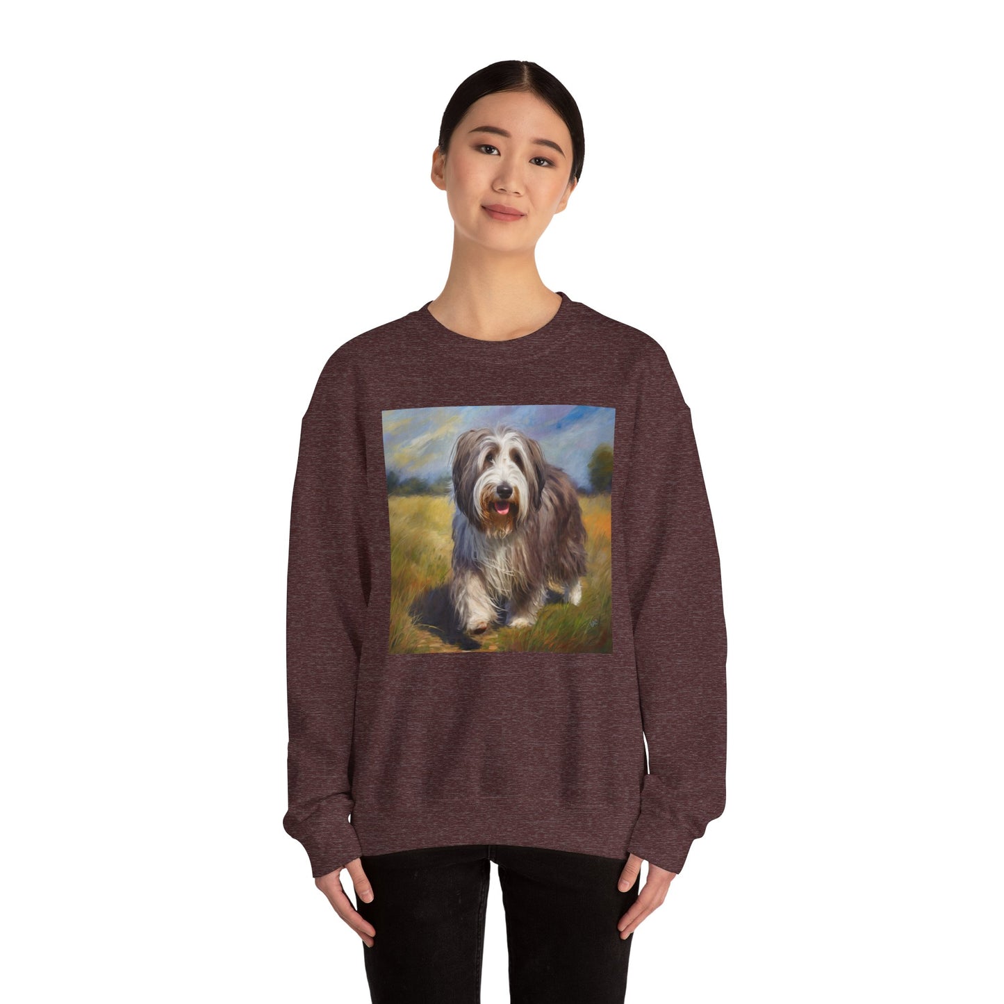 Bearded Collie Charm Crewneck Sweatshirt