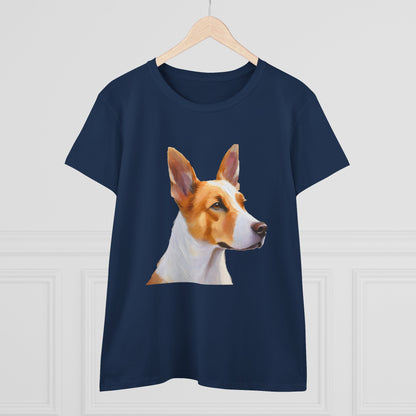 Canaan Dog of Israel Women's Midweight Cotton Tee