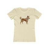 Shikoku - Japanese Hunting Dog - Women's Slim Fit Ringspun Cotton Tee