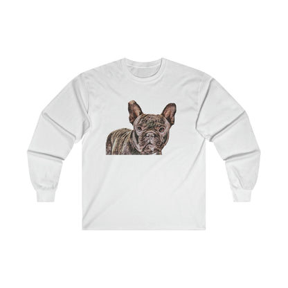 French Bulldog 'Frenchie #2' Classic Cotton Long Sleeve Tee