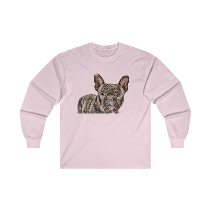French Bulldog 'Frenchie #2' Classic Cotton Long Sleeve Tee