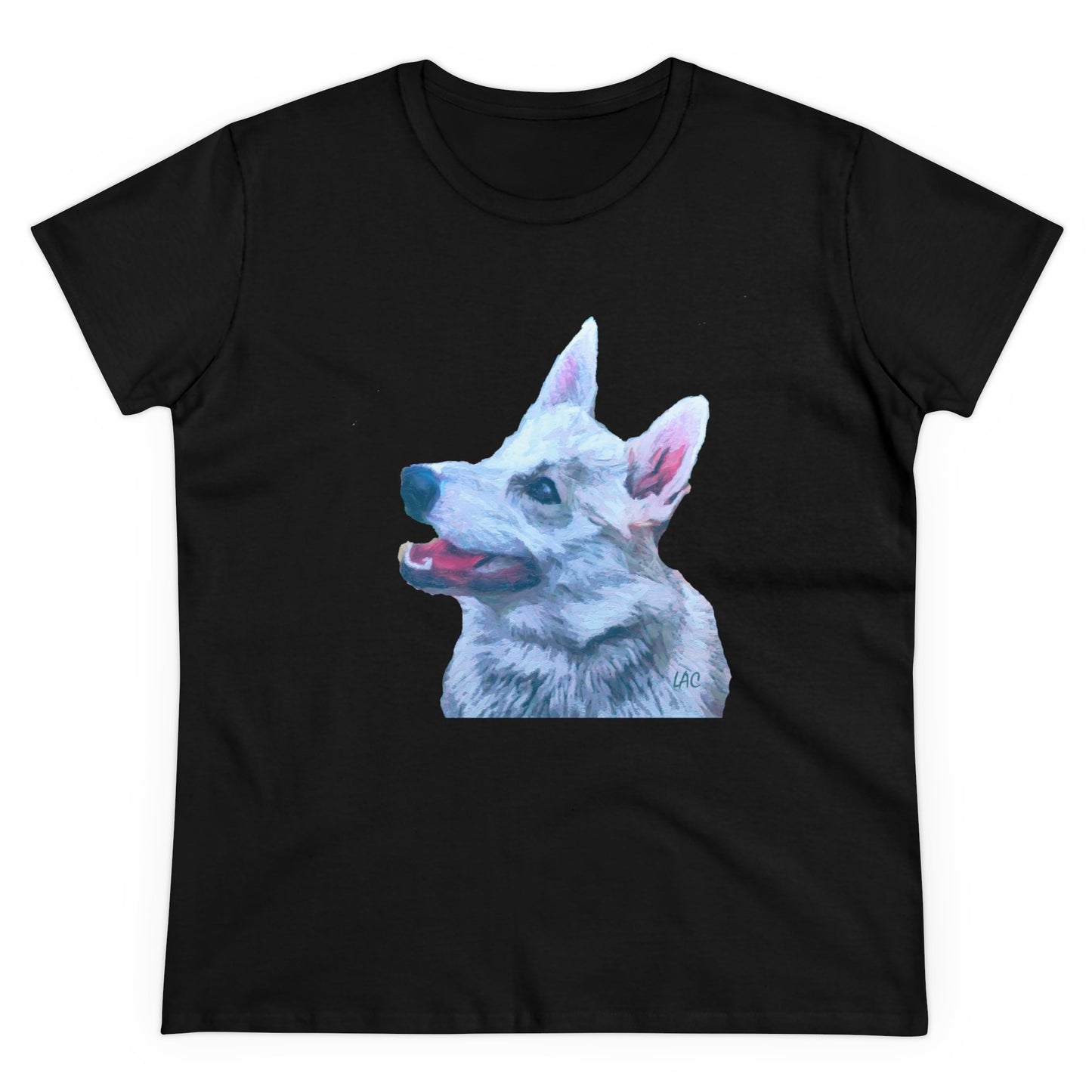 Norwegian Buhund Women's Midweight Cotton Tee