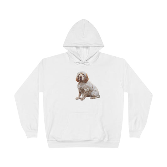 Clumber Spaniel Unisex Fleece Lined Pullover Hoodie Sweatshirt