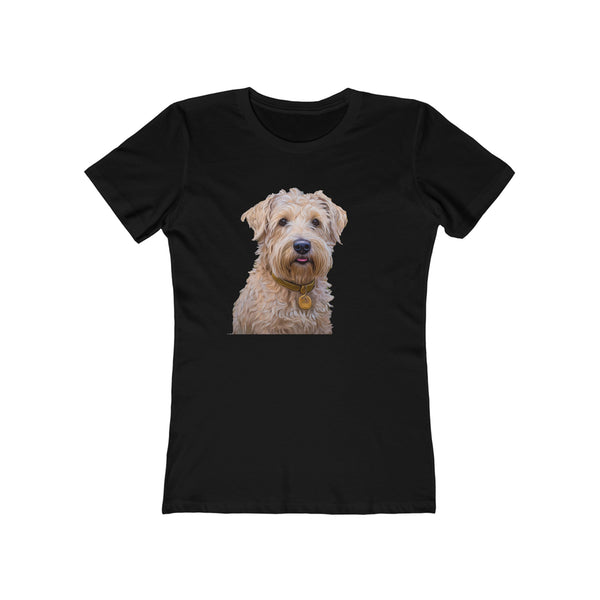 Soft Coated Wheaten Terrier - Women's Sim Fit Ringspun Cotton Tee