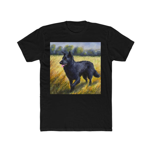 Mudi Men's Fitted Cotton Crew Tee