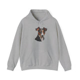 Teddy Roosevelt Terrier Unisex 50/50 Hooded Sweatshirt