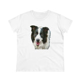 "Archie the Border Collie" Women's Midweight Cotton Tee