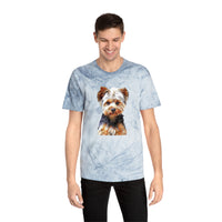 Yorkshire Terrier 'Lupis' Unisex Color Blast Ringspun Cotton T-Shirt by DoggyLips™