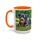 Rottweiler - Lina Accent Coffee Mug (11, 15oz)