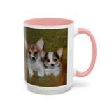 Welsh Corgies - Ceramic Accent Coffee Mug - 2 Sizes