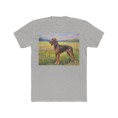 Plott Hound --  Men's Fitted Cotton Crew Tee