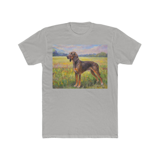 Plott Hound --  Men's Fitted Cotton Crew Tee
