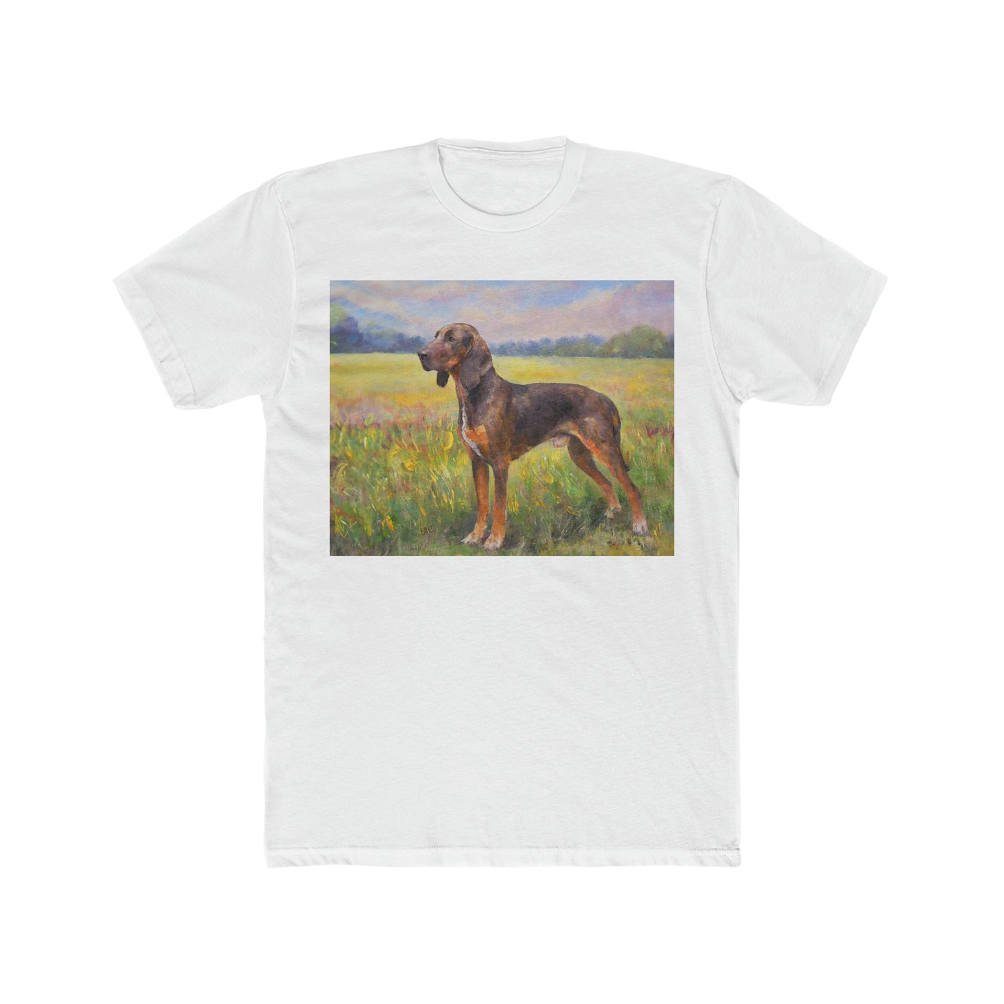 Plott Hound --  Men's Fitted Cotton Crew Tee