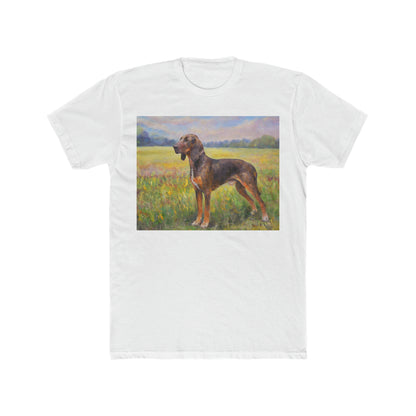 Plott Hound --  Men's Fitted Cotton Crew Tee