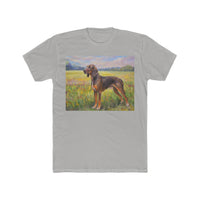 Plott Hound --  Men's Fitted Cotton Crew Tee